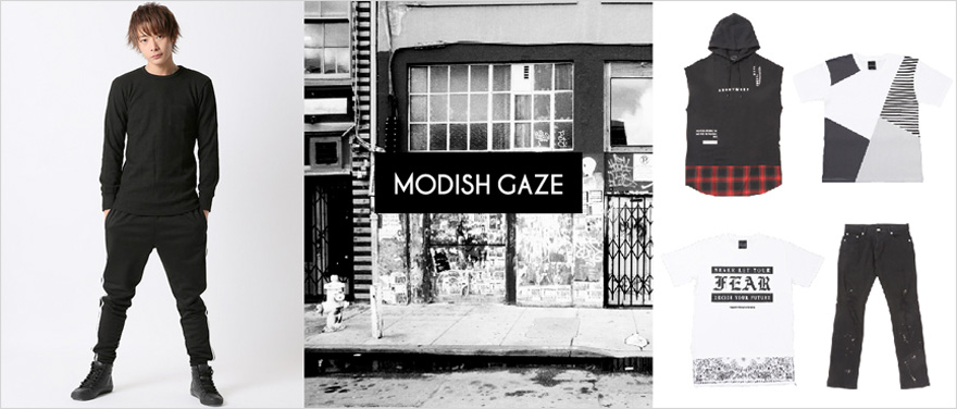 メンズストリートカジュアルブランド modishgaze